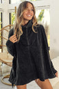 BiBi Vintage Washed Quilted Half Zip Top West2East Surf