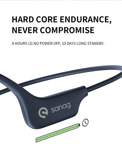 Sanag A5X Bone Conduction Headphones for Cycling, Sports, Fitness, and Workouts, 3D Stereo Headphones NovaCart