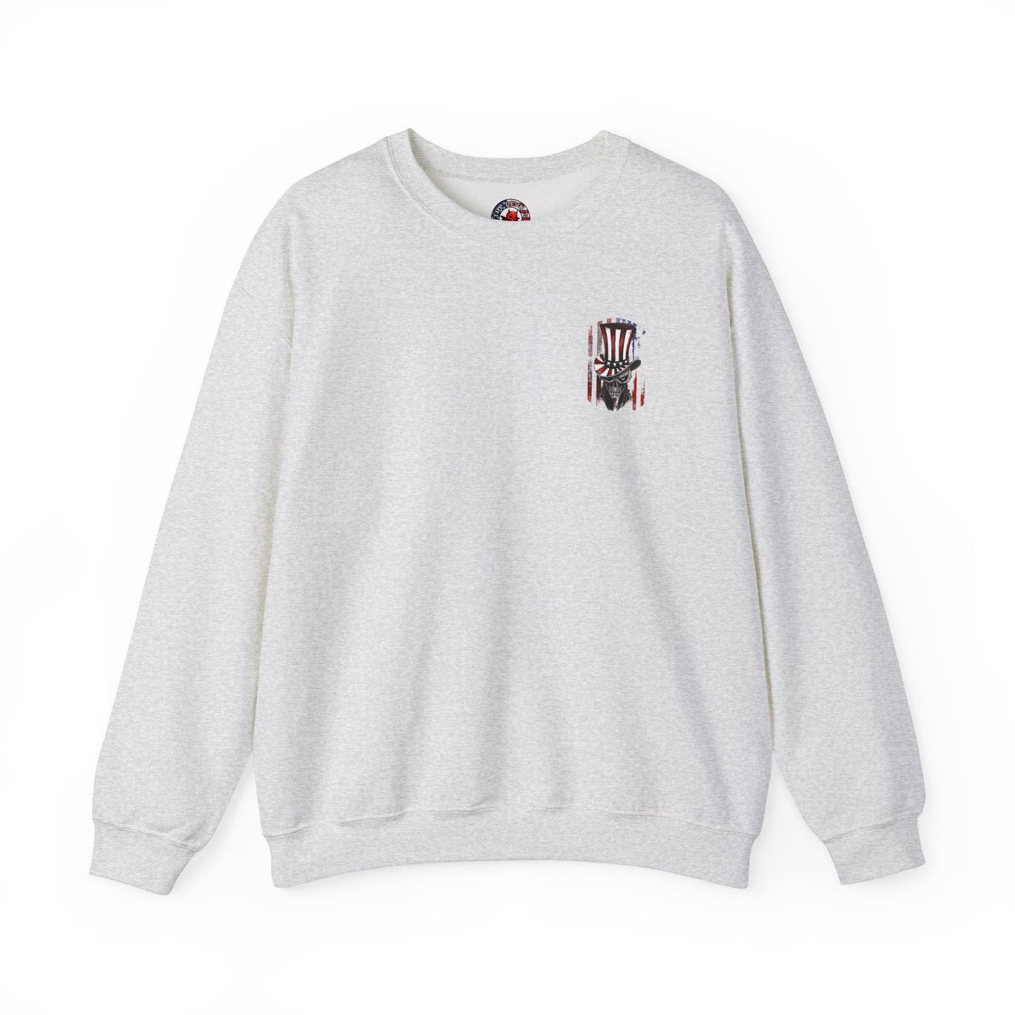 Patriotic Skull Crewneck Sweatshirt The Devil's Pickle