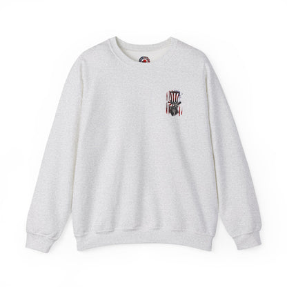 Patriotic Skull Crewneck Sweatshirt The Devil's Pickle