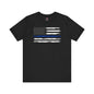 Thin Blue Line American Flag T-Shirt The Devil's Pickle