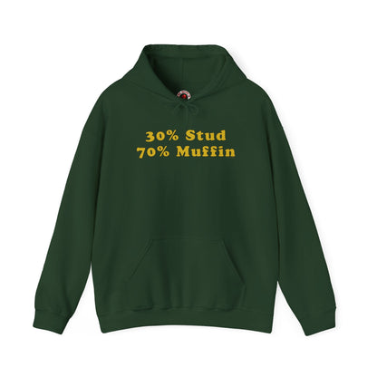 30% Stud 70% Muffin Hooded Sweatshirt The Devil's Pickle