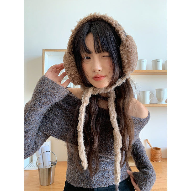 Women’s Fleece Ear Warmers – Warm Outdoor Cycling Ear Covers for Winter FitiqueFit