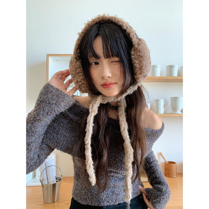 Women’s Fleece Ear Warmers – Warm Outdoor Cycling Ear Covers for Winter FitiqueFit