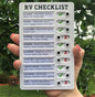 RV Memo Message Checklist Plastic Memo Plastic Board Record Checklist