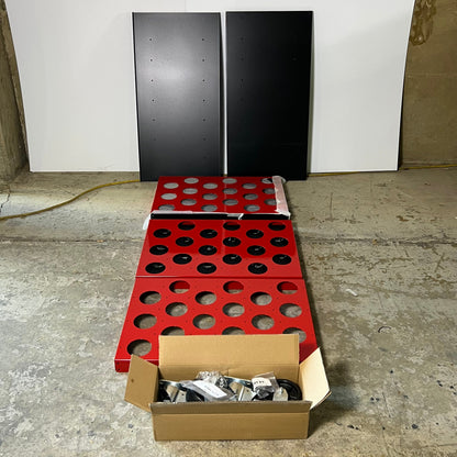 HUOT Tri-Scoot Capto C8 Tool Cart Sz 41" H X 20.25" L X 18" W Red/Black 13778 PayWut