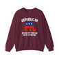 Republican Because Not Everyone Can Be On Welfare Crewneck Sweatshirt The Devil's Pickle