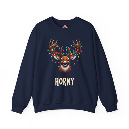 Horny Reindeer Crewneck Sweatshirt