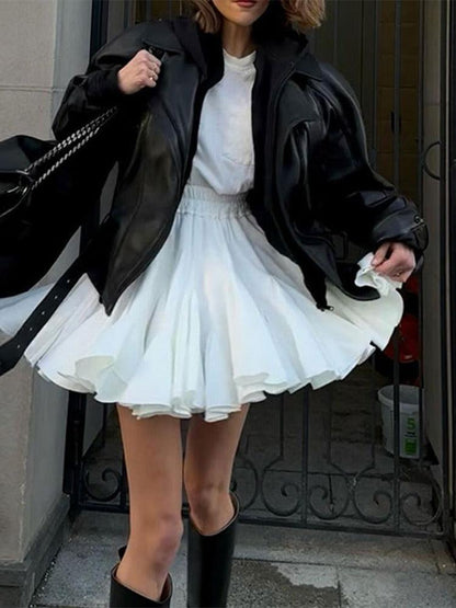 Vintage Pleated Ruffled Mini Skirt | Country Girl Festival & Rodeo Skirt Country in My Heart