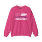 Thin Blue Line American Flag Crewneck Sweatshirt The Devil's Pickle
