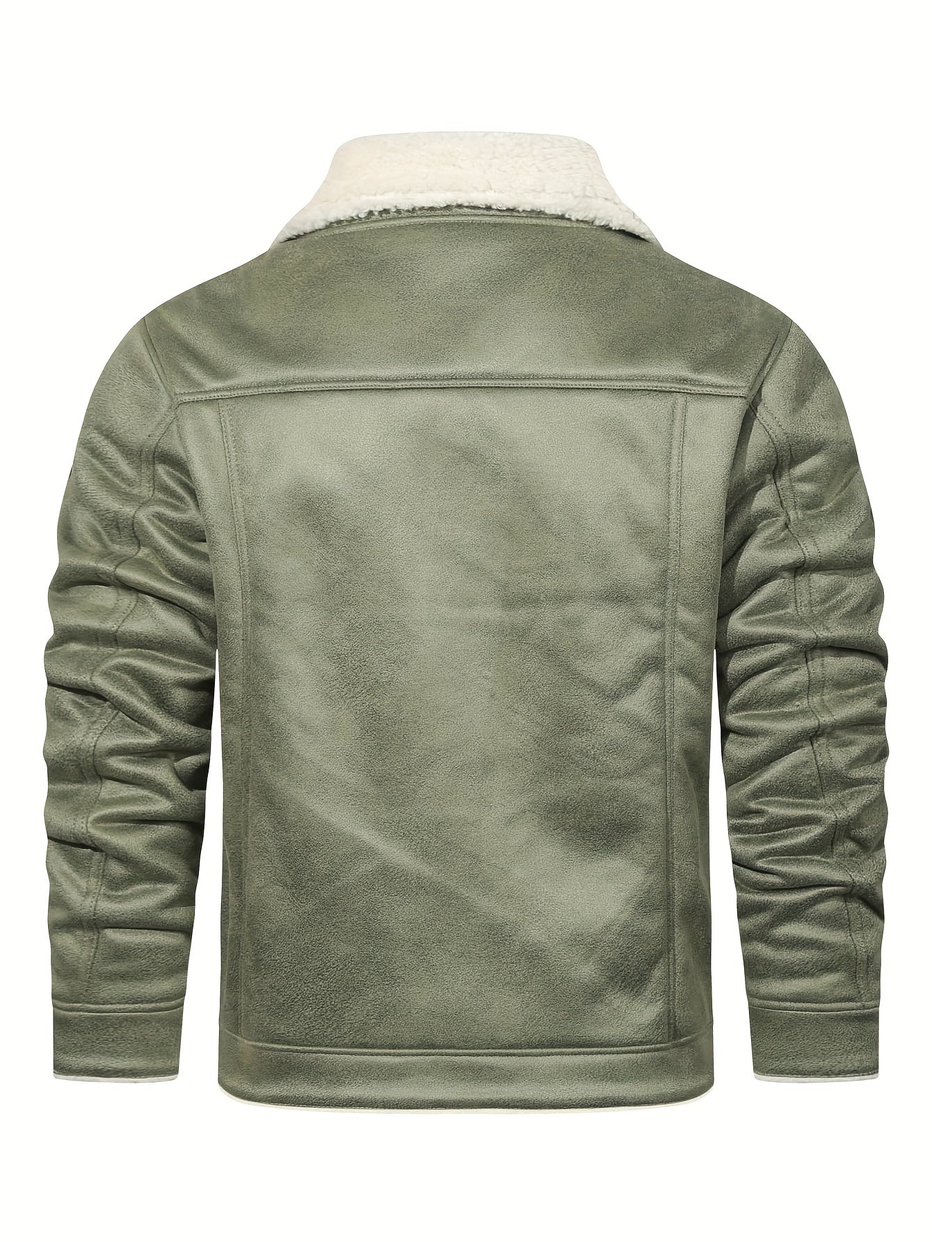 H01 Faux Fur Coat Composite Plush Thickened Warm Men's Jacket NovaCart
