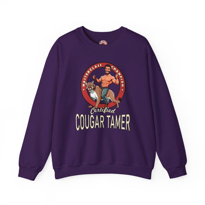 Certified Cougar Tamer Crewneck Sweatshirt The Devil's Pickle