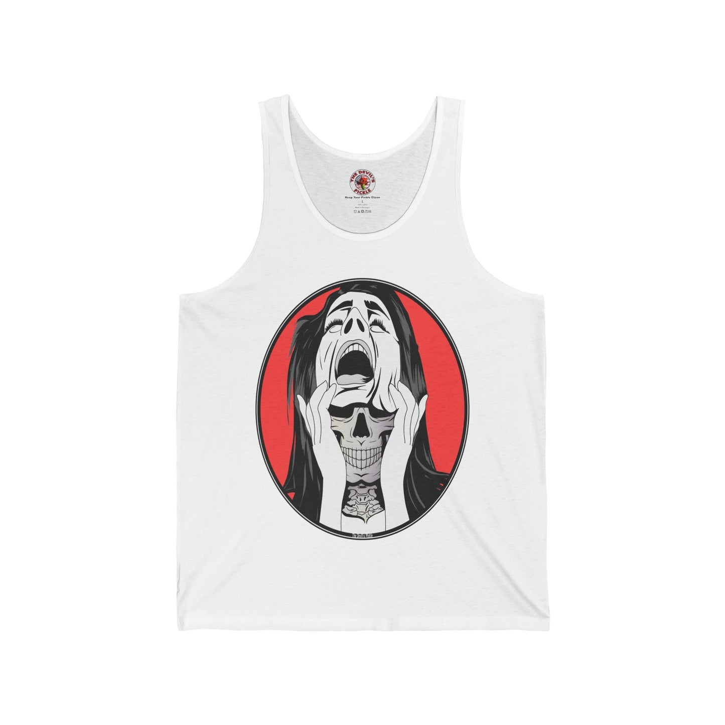 Skull Woman Tank Top The Devil's Pickle