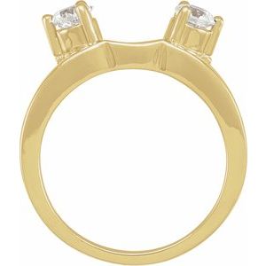 14K Yellow 1/2 CTW Lab-Grown Diamond  Wrap-Style Enhancer Ethereal Legacy Boutiques