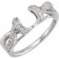 14K White 1/5 CTW Natural Diamond Ring Wrap Ethereal Legacy Boutiques