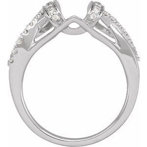 14K White 1/5 CTW Natural Diamond Ring Wrap Ethereal Legacy Boutiques