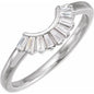 14K White 1/4 CTW Lab-Grown Diamond Contor Band Ethereal Legacy Boutiques
