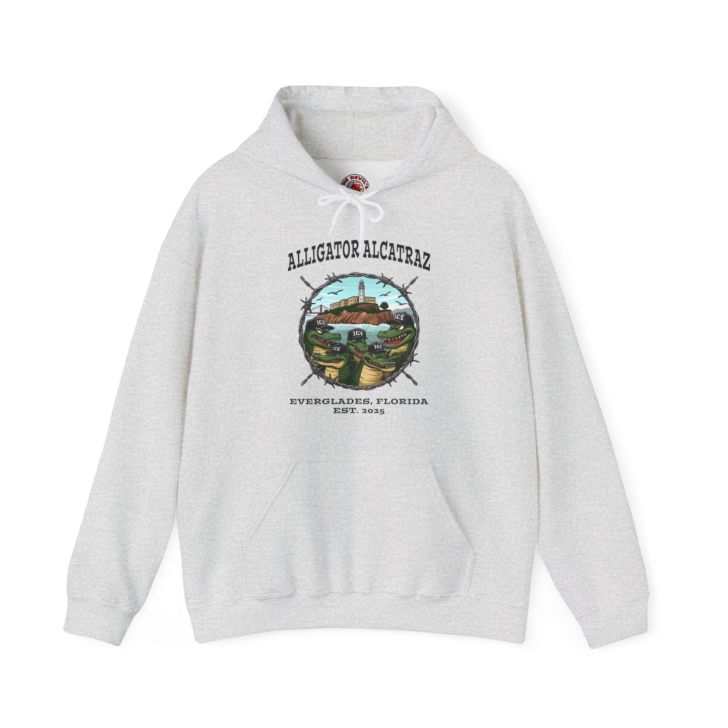 Alligator Alcatraz Hooded Sweatshirt The Devil's Pickle
