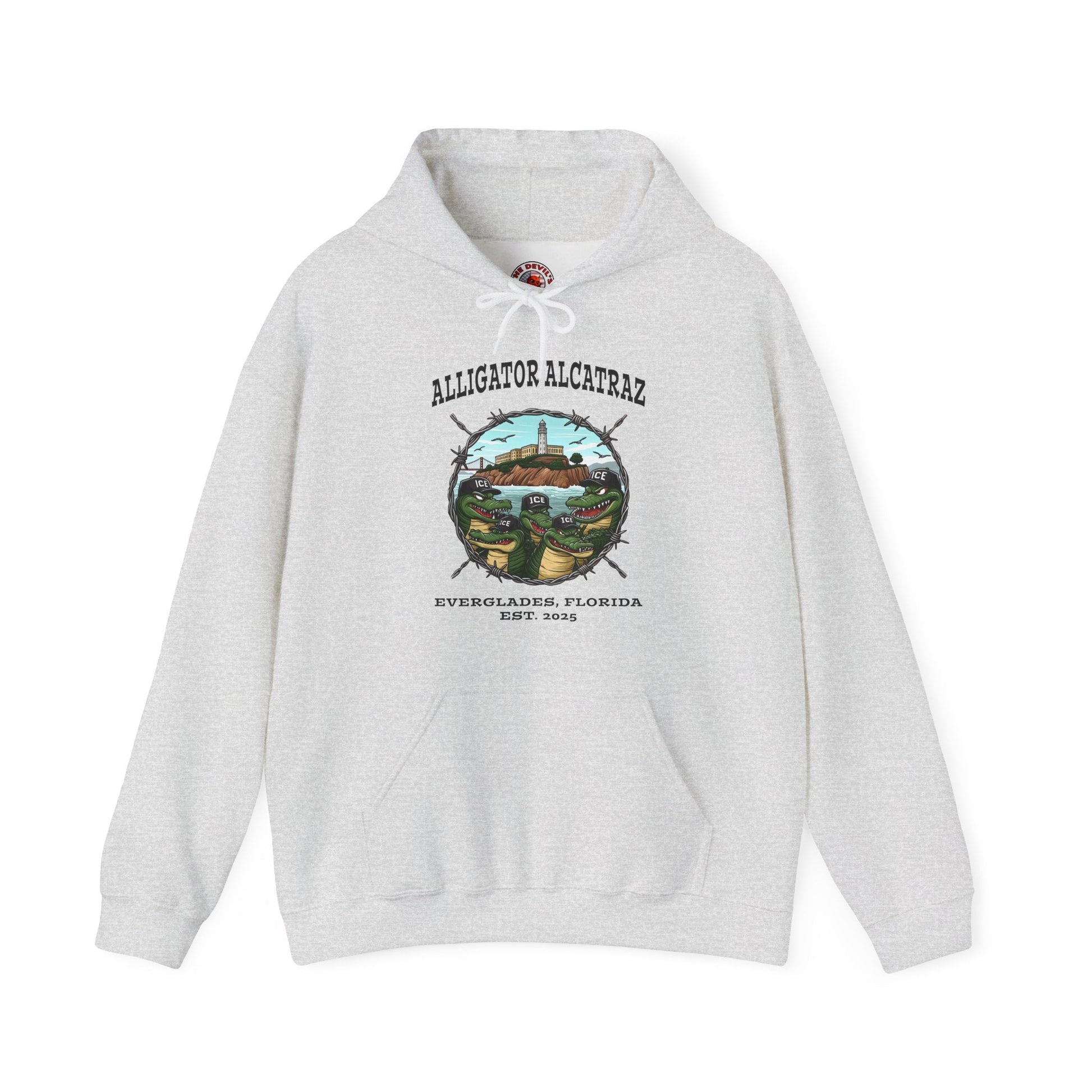 Alligator Alcatraz Hooded Sweatshirt The Devil's Pickle