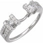 14K White 1/2 CTW Natural Diamond Ring Enhancer Ethereal Legacy Boutiques
