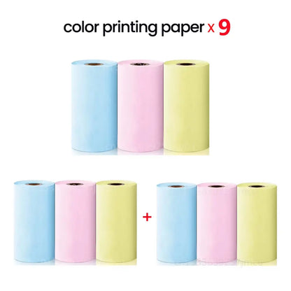 Compact and Colorful Mini Thermal Printer: Bluetooth Wireless Portable Pocket Label Maker for Stickers