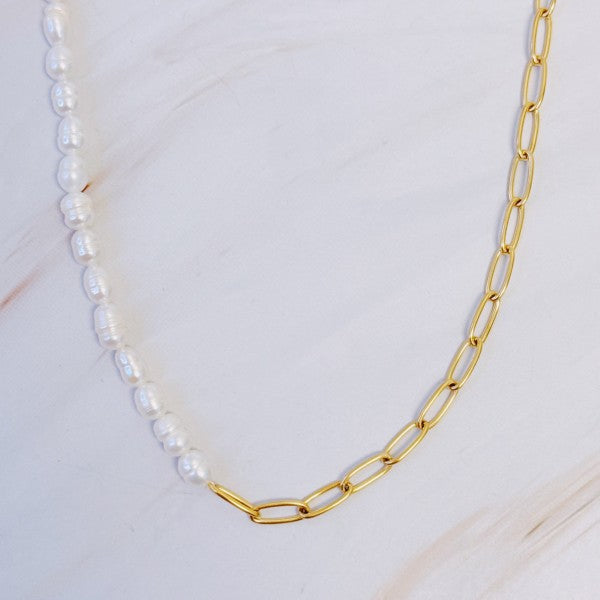 Freshwater Pearls And Chain Necklace Shop Style & More | Fresh Looks, Everyday Deals & Free Shipping
