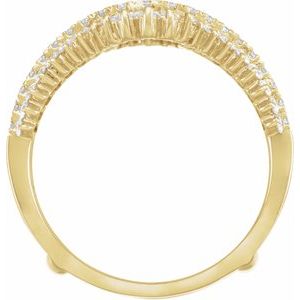 14K Yellow 1 CTW Natural Diamond Ring Guard Ethereal Legacy Boutiques