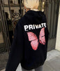 New Butterfly Pattern Hooded Sweater For Men And Women See size chart under “more details” The Fashion Celestial