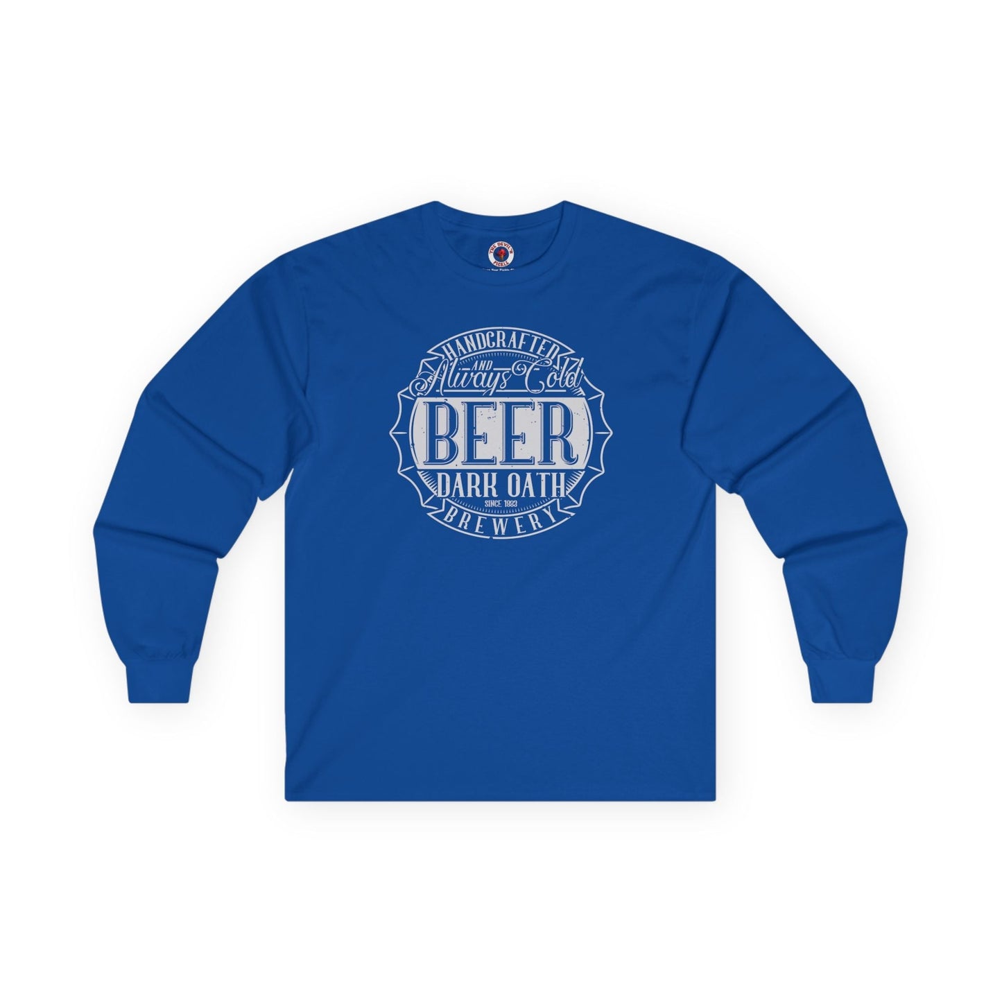Handcrafted and Always Cold Beer Long Sleeve Tee The Devil's Pickle