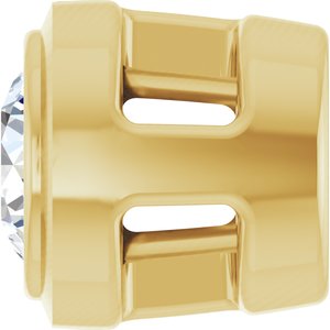14K Yellow .06 CT Lab-Grown Diamond Slide Pendant Ethereal Legacy Boutiques