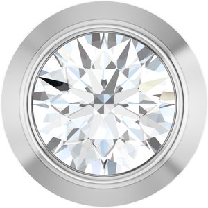 14K White .06 CT Lab-Grown Diamond Slide Pendant Ethereal Legacy Boutiques