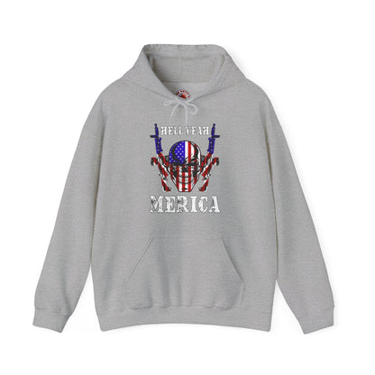Hell Yeah Merica Hooded Sweatshirt The Devil's Pickle