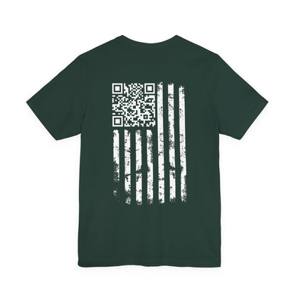 American Flag QR Code T-Shirt The Devil's Pickle
