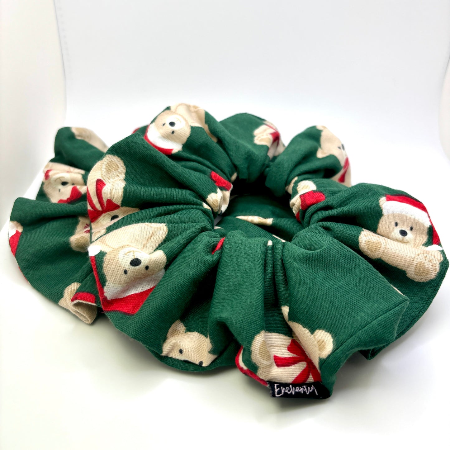 Teddy Bear Christmas Scrunchie Enchanted Scrunch