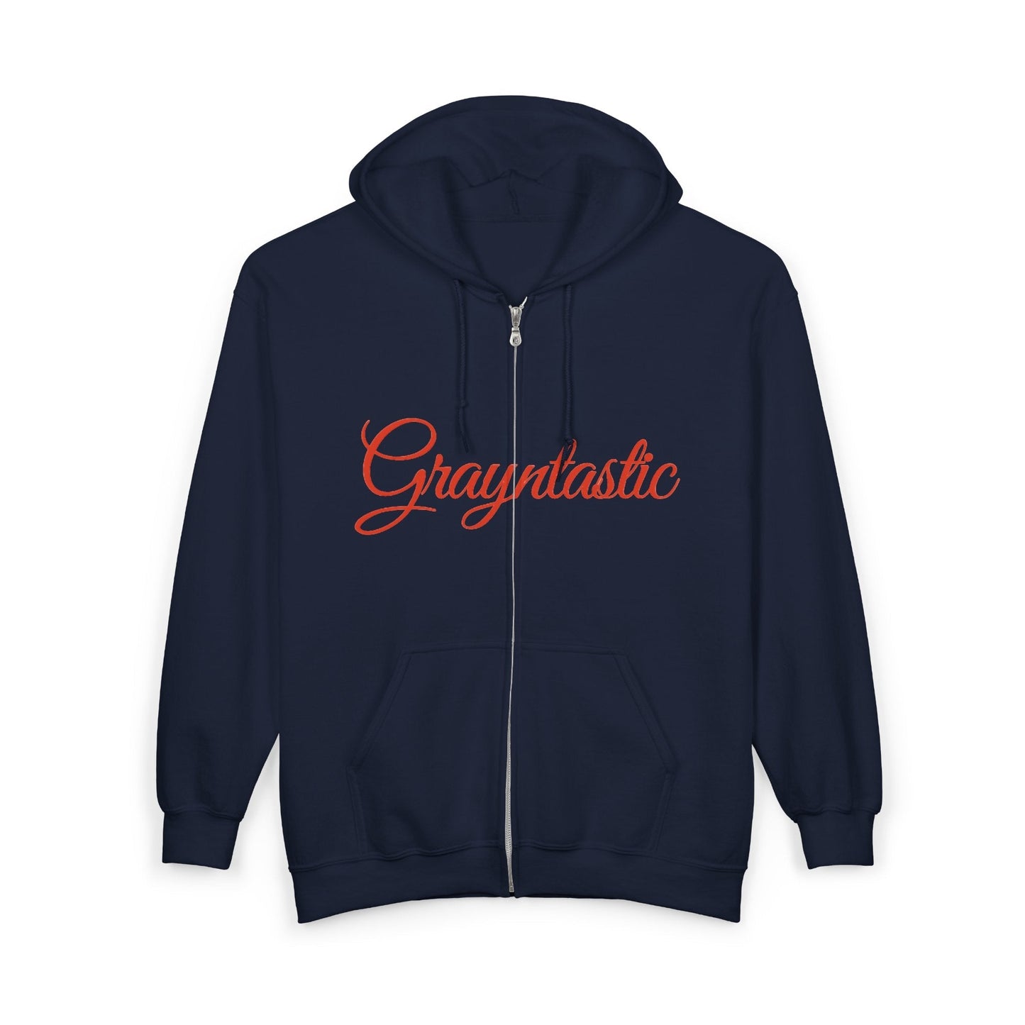 Grayntastic Zip Hoodie for Trendsetters, Cozy Unisex Sweatshirt, Holiday Gift, Casual Wear, Comfortable Layering Piece Grayceful LLC
