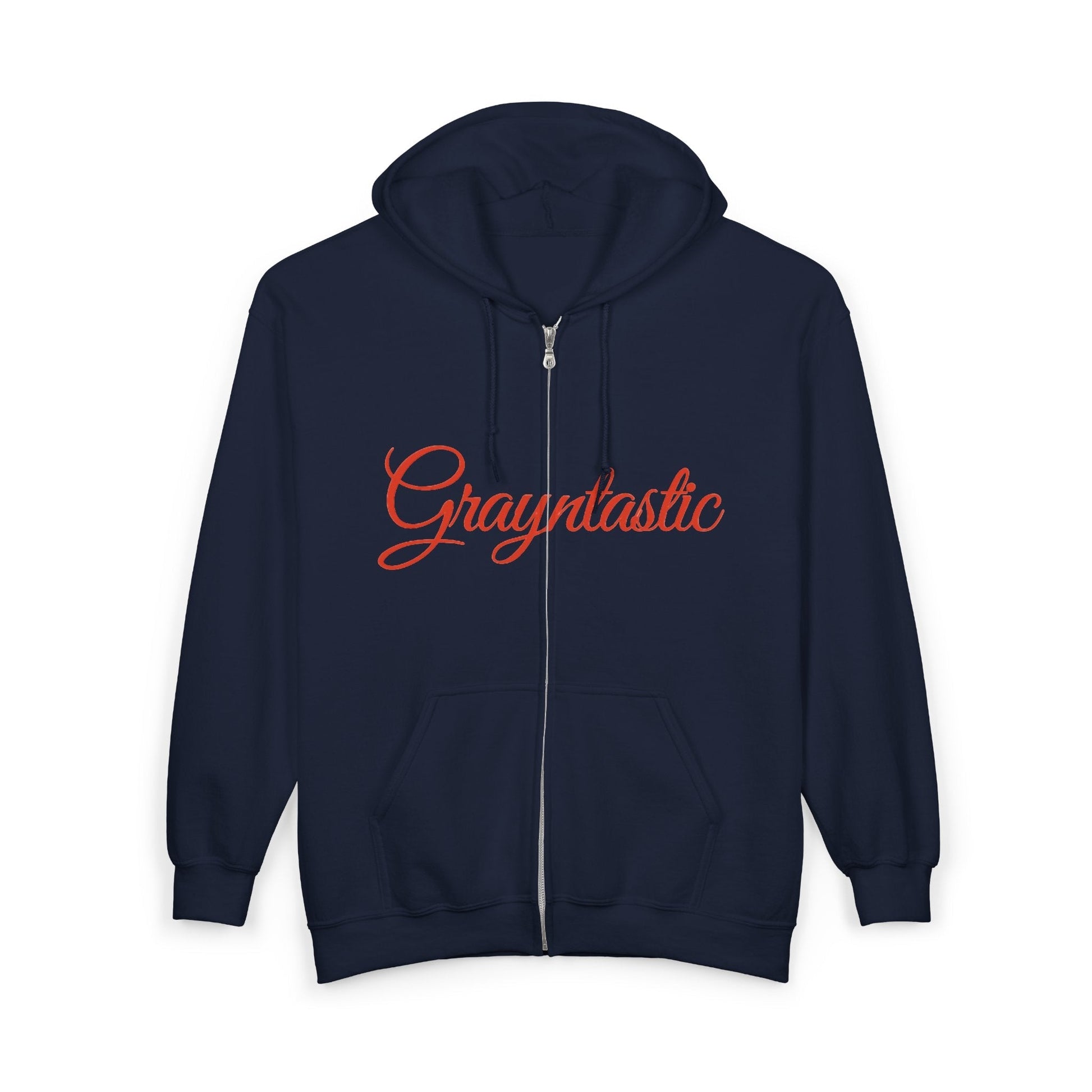 Grayntastic Zip Hoodie for Trendsetters, Cozy Unisex Sweatshirt, Holiday Gift, Casual Wear, Comfortable Layering Piece Grayceful LLC