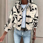 Women’s stand collar drawstring hem jacket FitiqueFit