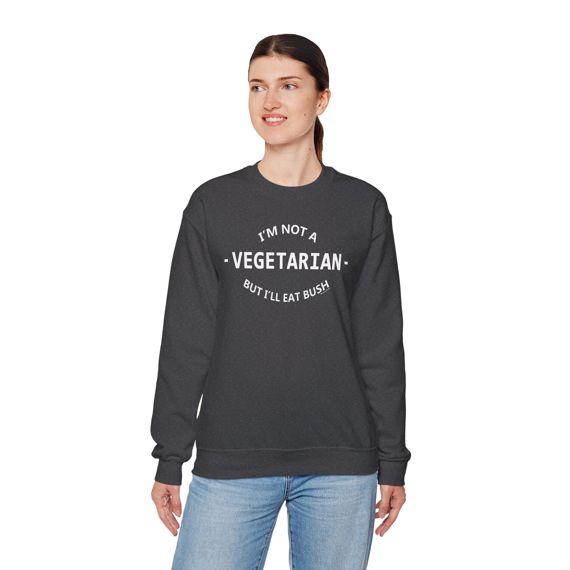 I'm Not A Vegetarian Crewneck Sweatshirt The Devil's Pickle