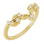 14K Yellow .05 CTW Natural Diamond Contour Band Ethereal Legacy Boutiques