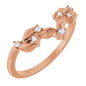 14K Rose .05 CTW Natural Diamond Contour Band Ethereal Legacy Boutiques