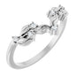 14K White .05 CTW Natural Diamond Contour Band Ethereal Legacy Boutiques