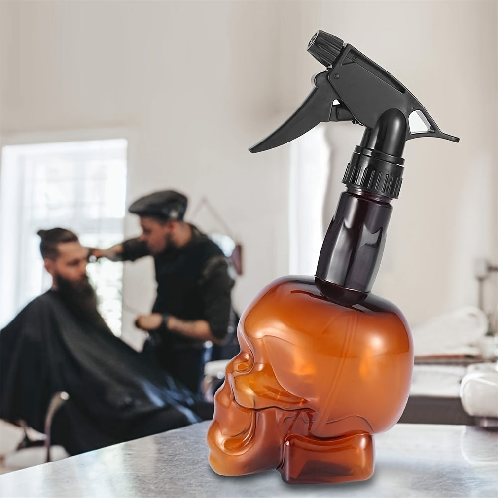 200Ml/7Oz Empty Spray Bottle with a Fine Mist Sprayer Featuring a Retro Skull Design, Made of Plastic And Refillable, Ideal for Hair Styling, Cleaning, And Plant Care NovaCart