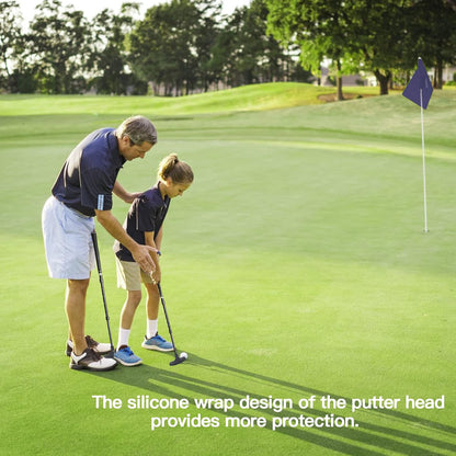 Golf Kids Putter - Toddler Golf Putters for Kids Mini Golf Clubs Set - Two-Way Adjustable Length Putters with 5 Golf Practice Balls and Cap