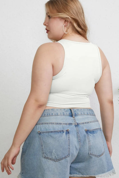 Basic Bae Full Size Round Neck Slim Tank New Era Fashion LLc