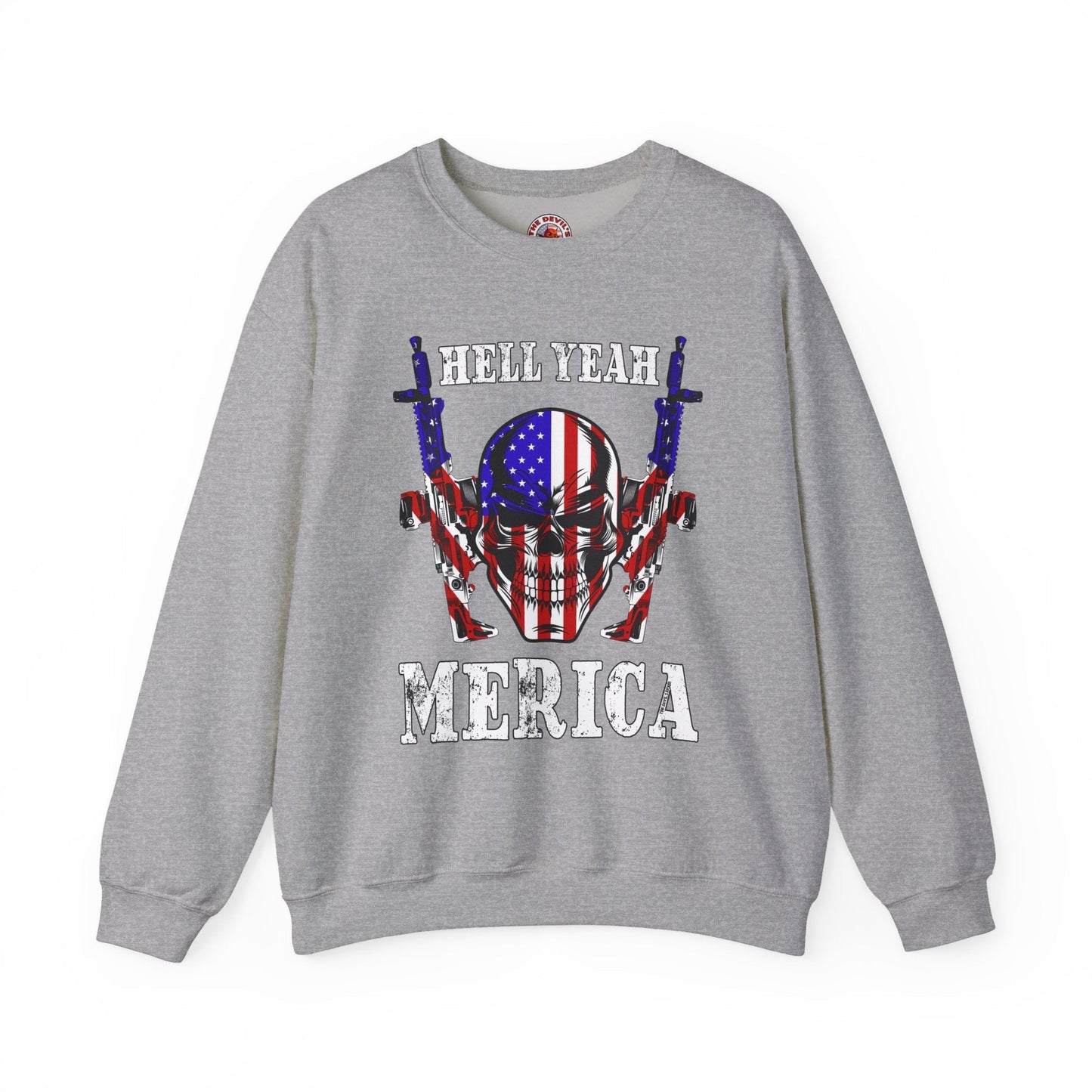 Hell Yeah Merica Crewneck Sweatshirt The Devil's Pickle