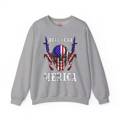 Hell Yeah Merica Crewneck Sweatshirt The Devil's Pickle