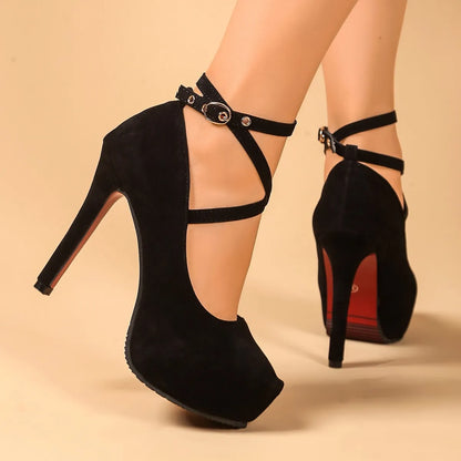 Ankle Strap High Heel Pumps New Era Fashion LLc