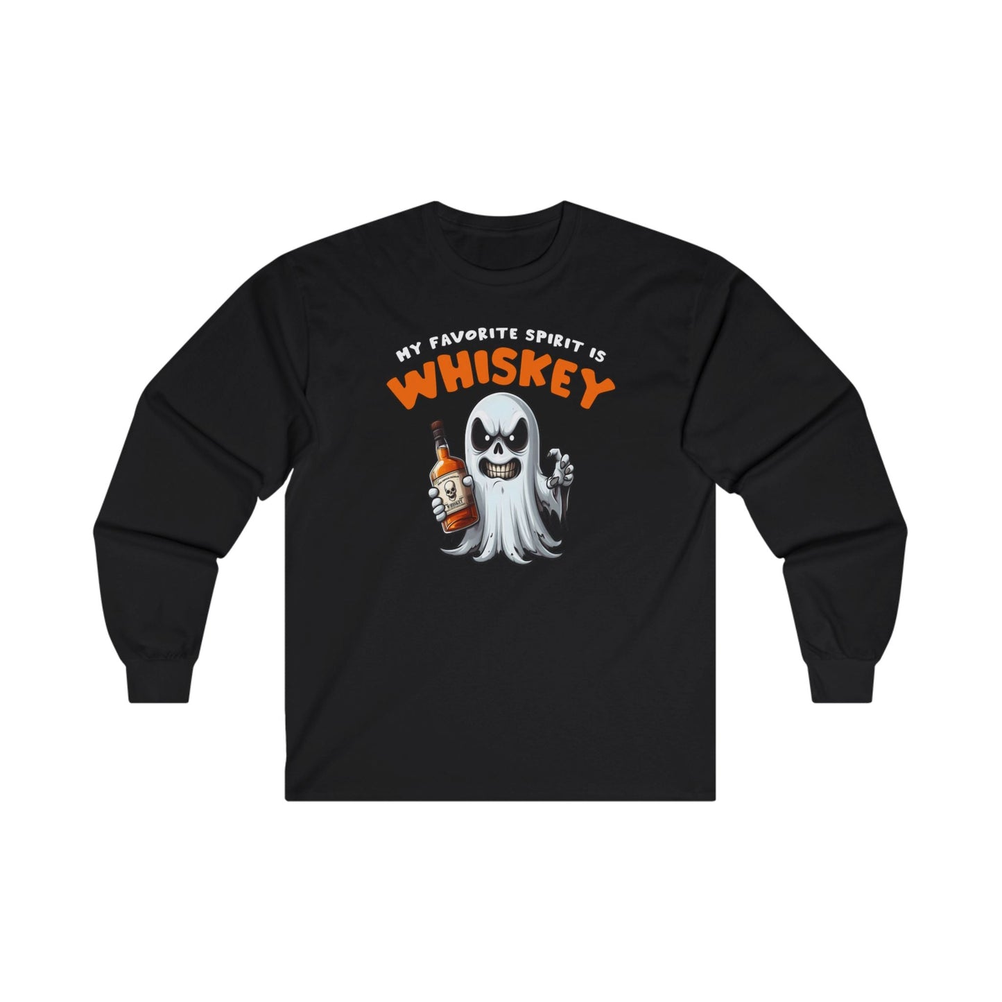 My Favorite Spirit Is Whiskey Long Sleeve Tee The Devil's Pickle