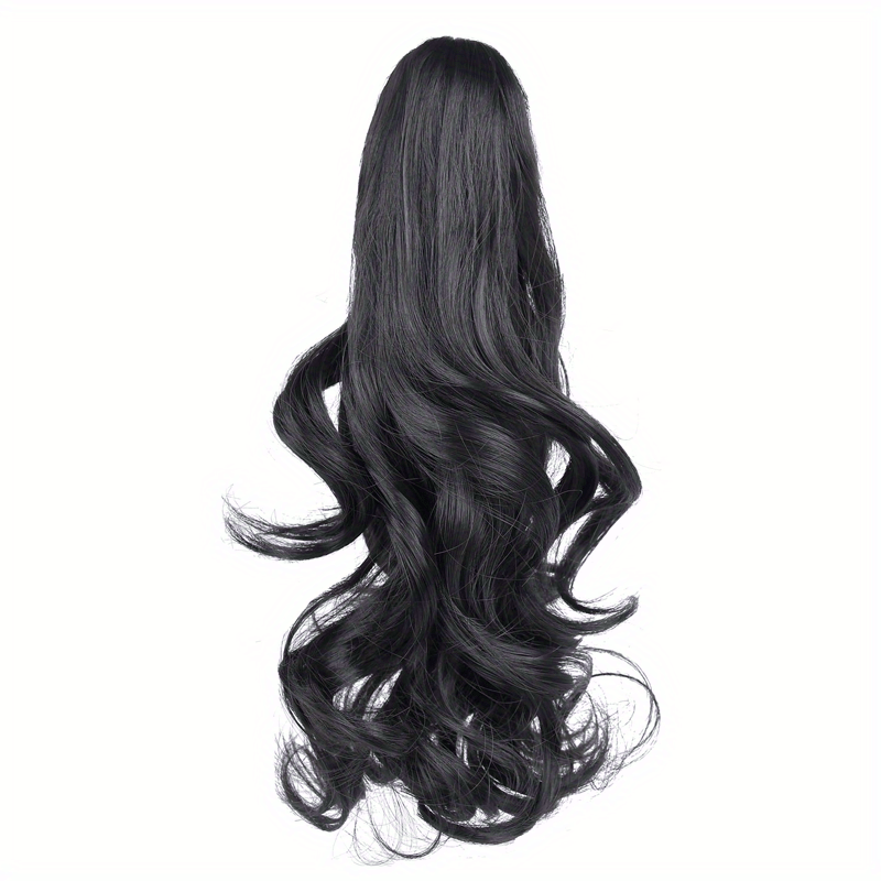 Claw Clip In Body Wave Hair Extensions Long Curly Wavy Ponytail Hair Extensions Synthetic Hair Pieces for Women Girls, Quick Hairstyle, Clip In Hair, Fashionable Wig, Loose Wave, Durable Clipins, Highquality Extensions, Wavy NovaCart