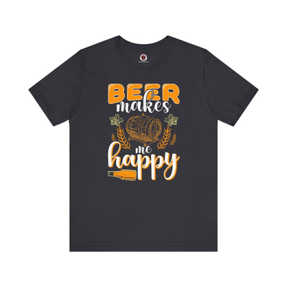 Beer Makes Me Happy T-Shirt The Devil's Pickle
